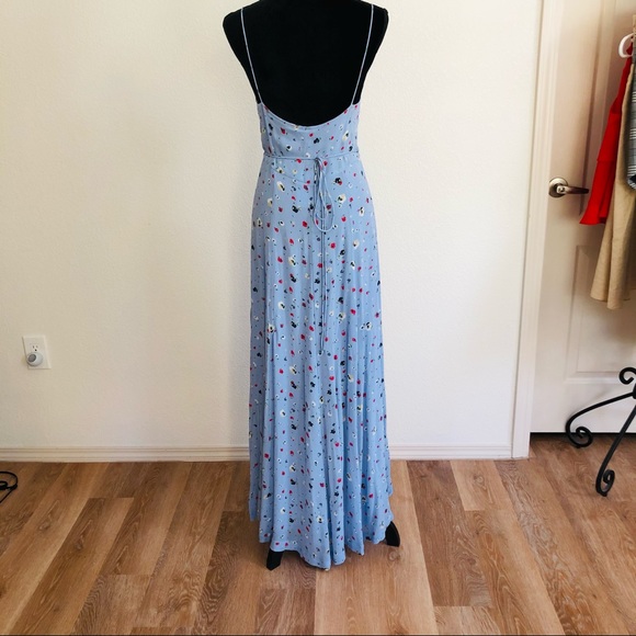 Ganni Dainty Georgette Serenity Maxi Dress Medium - Picture 2 of 9